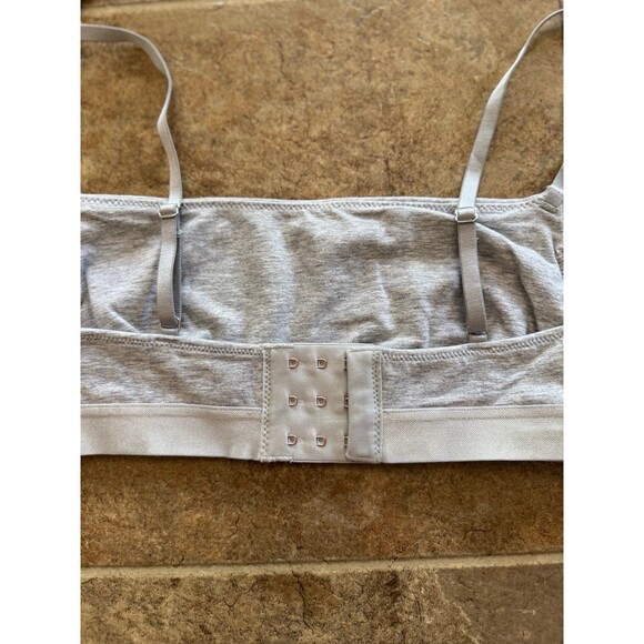 Aerie Real Good Strappy Side Lace Up Bralette Grey 
Size Medium - Picture 7 of 8